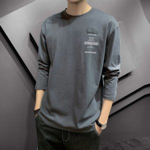Loose inner base shirt long-sleeved t-shirt men
